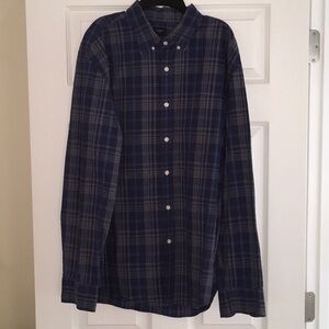 J Crew Mens Extra Large Plaid Work Shirt